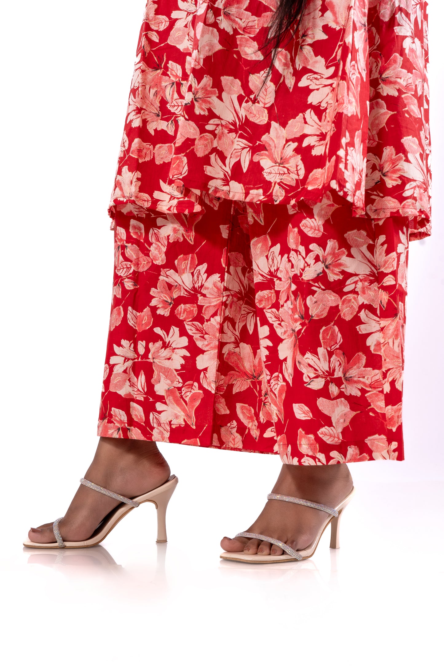 Printed Co-ord Set - RED