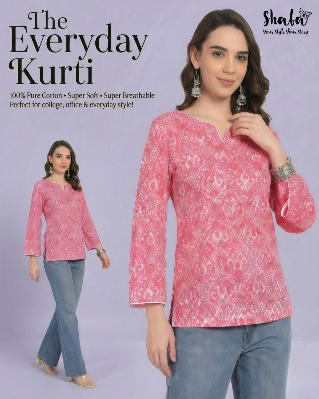 Short Kurti bell sleeve