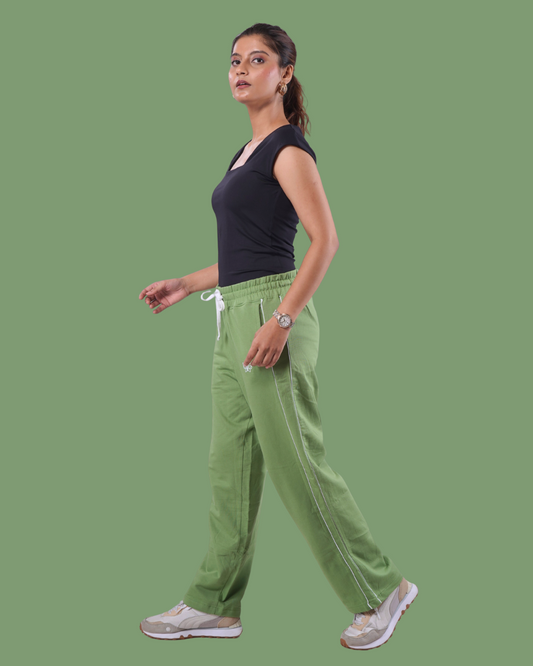 Woman Track Pant - Flourite Green