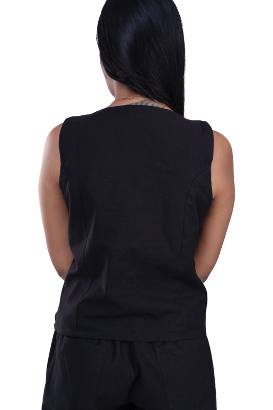 Waist Coat - BLACK