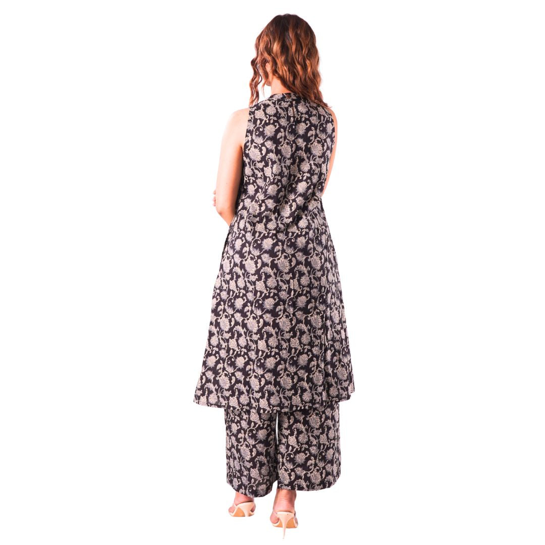 Printed Co-ord Set - BLACK