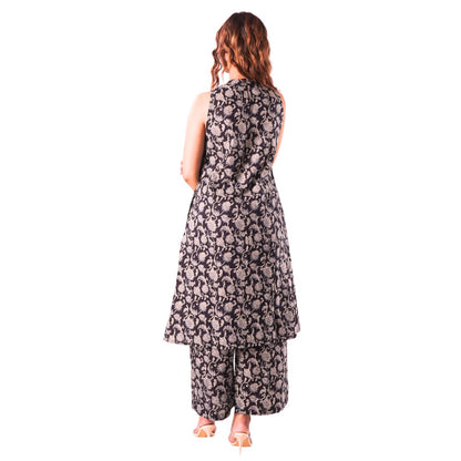 Printed Co-ord Set - BLACK