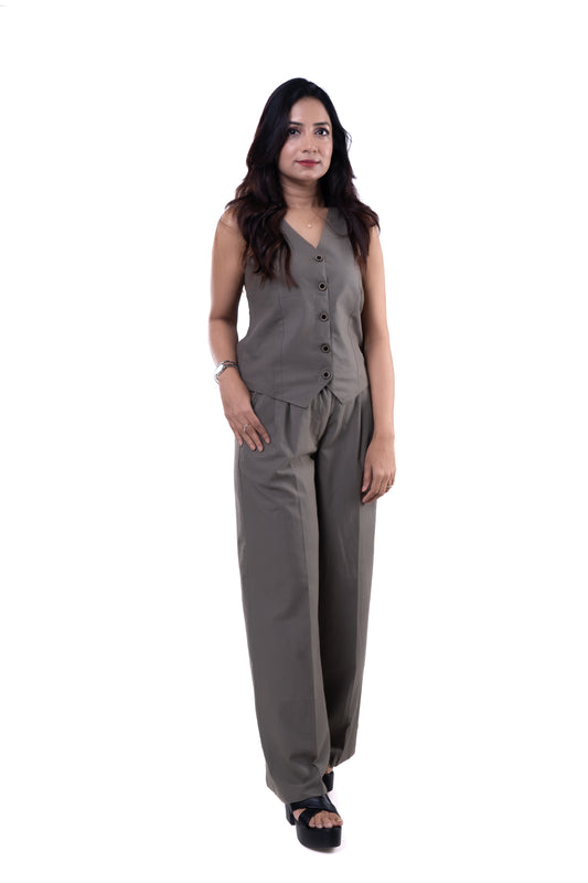 Waistcoat & Trouser Set - Dove Grey