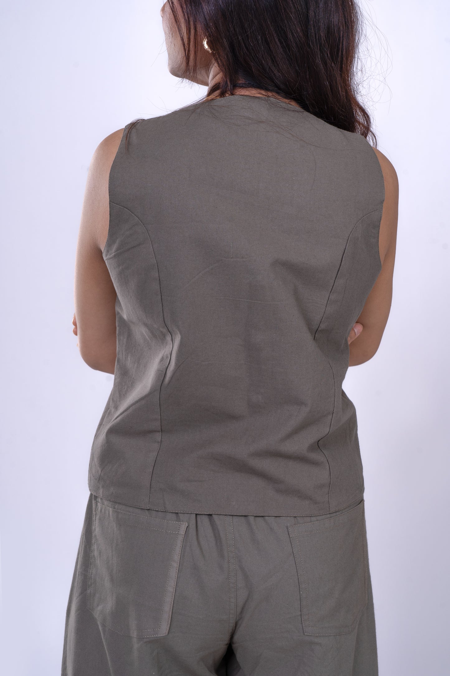 Waist Coat - Dove Grey